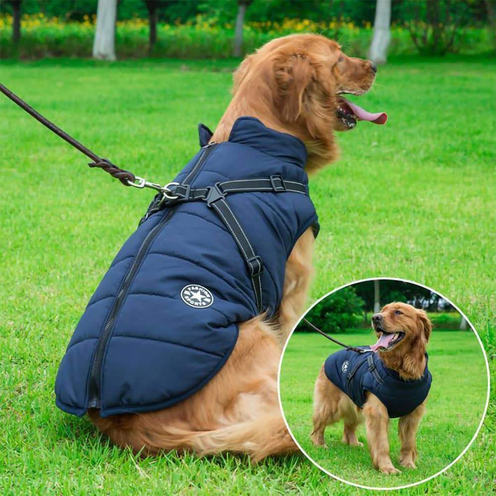 Manteau d'hiver imperméable en polaire pour chien