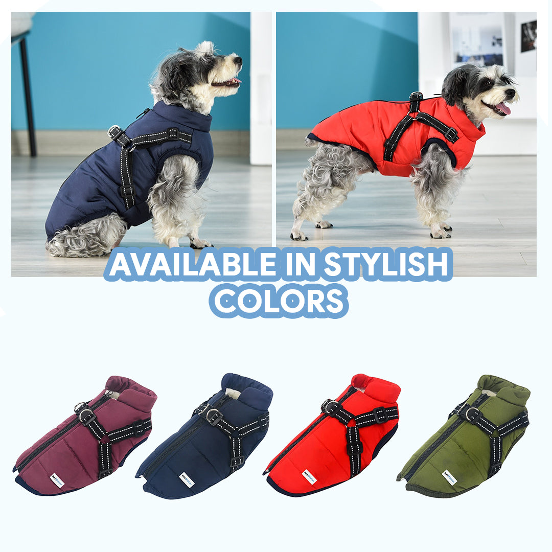 Manteau d'hiver imperméable en polaire pour chien