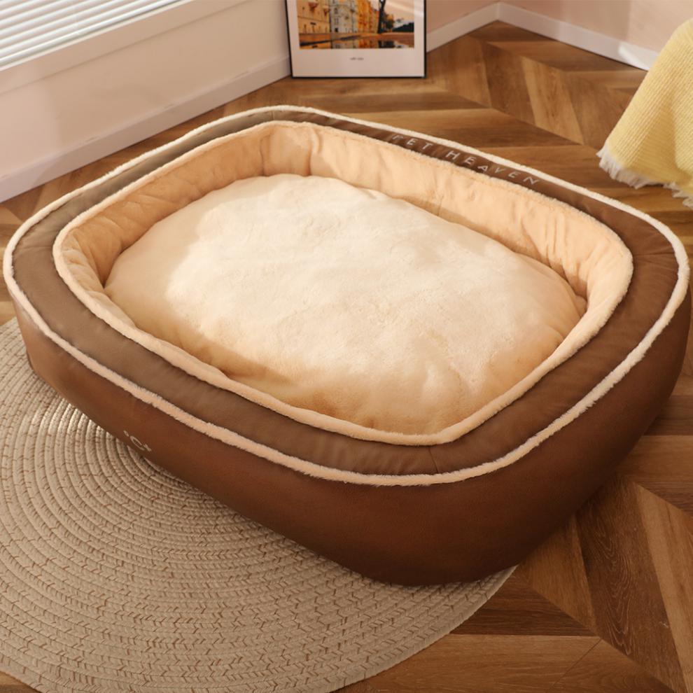 Luxury Dog Bed - Brown color