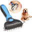 Brosse de toilettage et de mue pour chiens