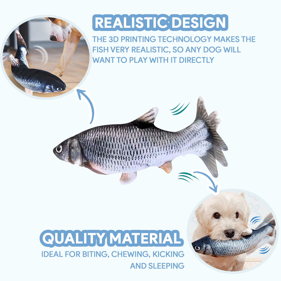 Jouet interactif FlippityFish™ pour animaux de compagnie